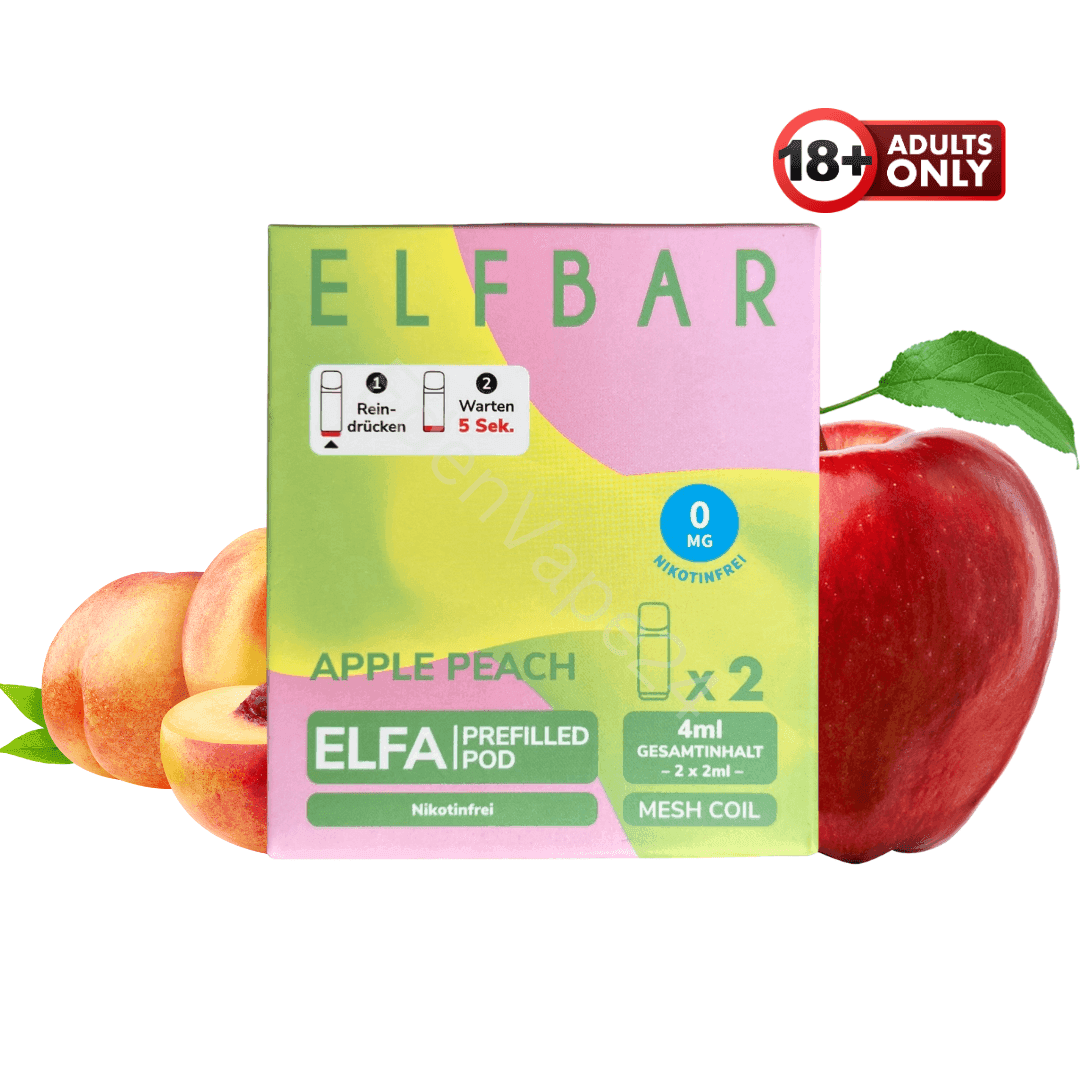 Elfbar ELFA - Apple Peach Pods - Nikotinfrei - EdenVape24